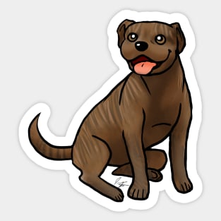 Dog - American Pit Bull - Brindle Sticker